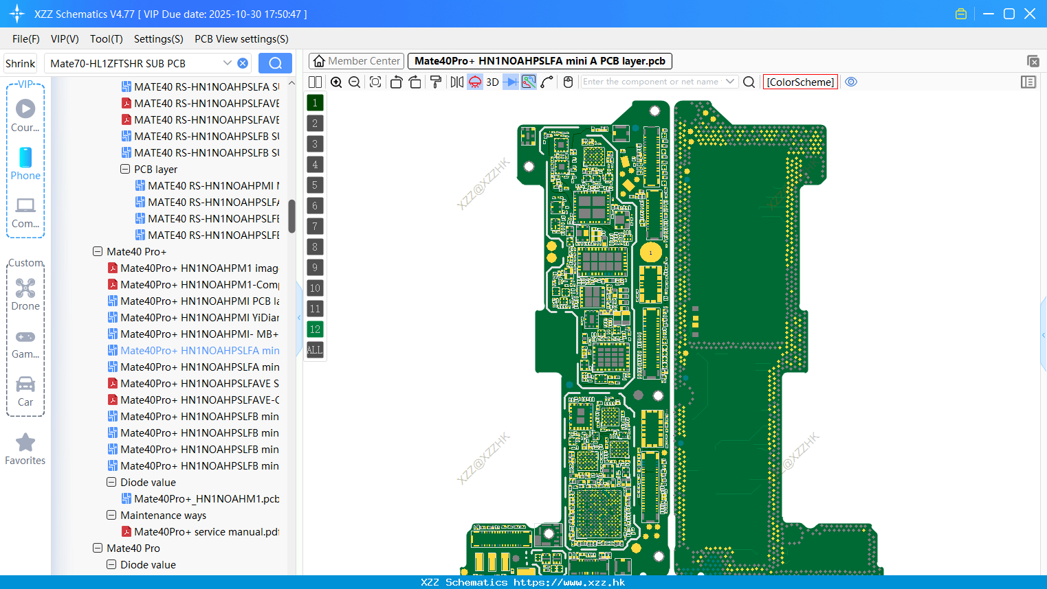 Huawei Mate40Pro+ HN1NOAHPSLFA Mini A PCB Layer